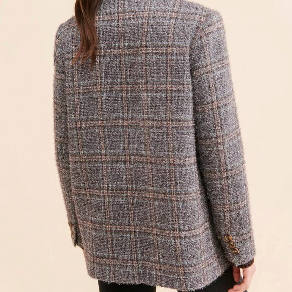 NWT See U Soon Plaid Blazer Coat - Picture 4 of 4